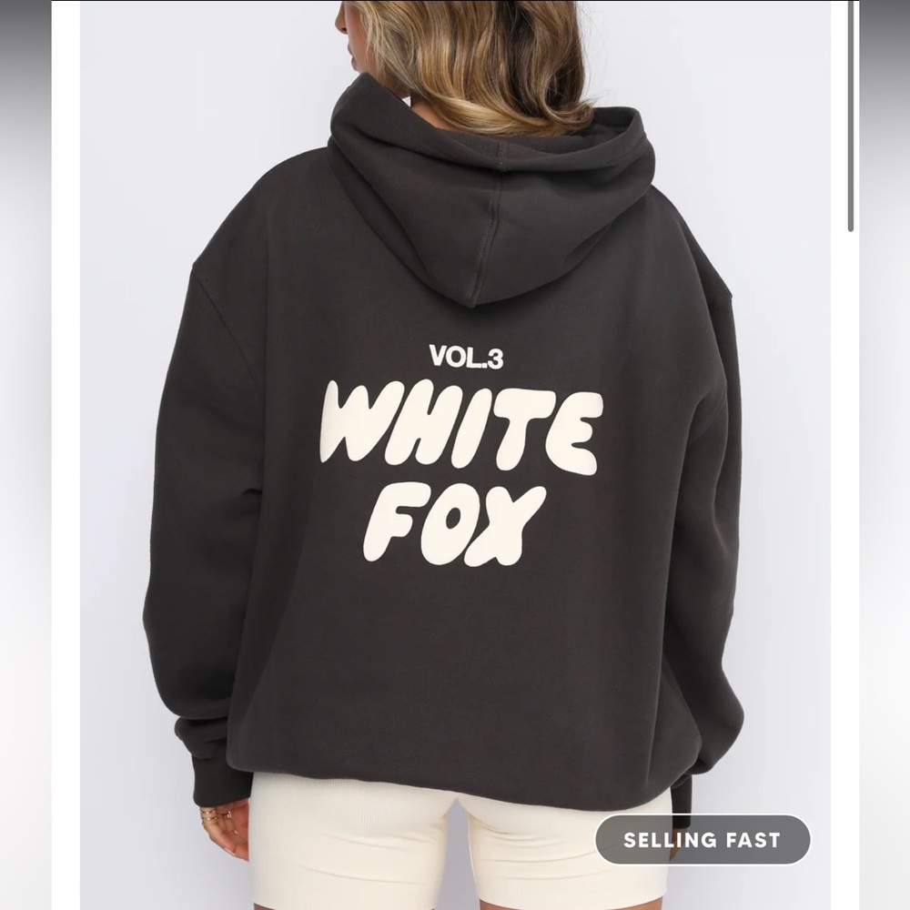 White fox hoodie